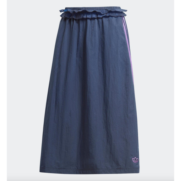 Adidas Ruffle Skirt Women's Size XS Original Collegiate Navy Purple Activewear - Picture 3 of 13